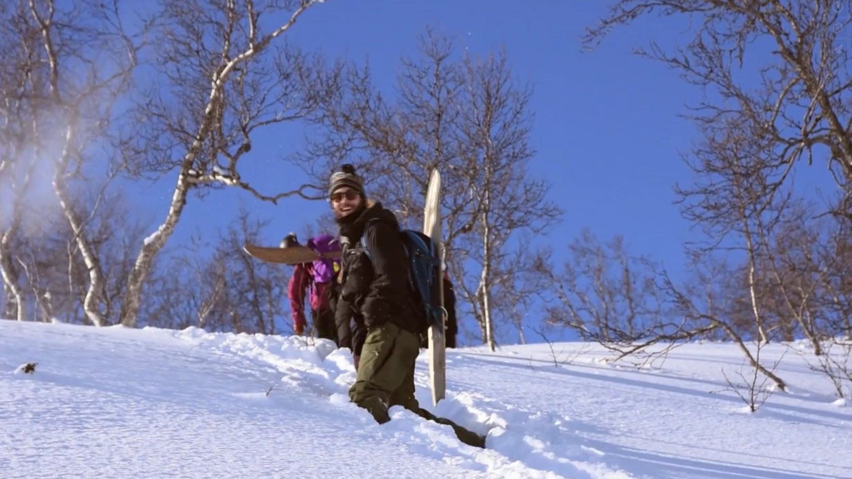 Snowsurfing at Hardangervidda, Norway